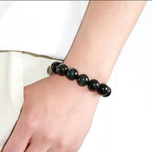 Load image into Gallery viewer, Natural Green Eye Obsidian Wealth Bracelet