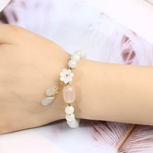 Load image into Gallery viewer, Natural White Jade Luck Bracelet