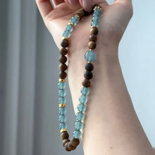 Load image into Gallery viewer, Soumra Agarwood &amp; Blue Jade "Tranquil Abundance" Multi-Strand Bracelet