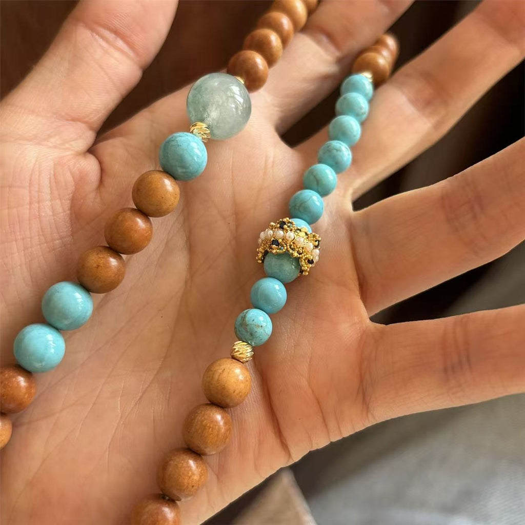 Soumra Sandalwood & Turquoise Calm Flow Bracelet