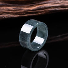 Load image into Gallery viewer, Soumra Jadeite Calm Prosperity Signet Ring