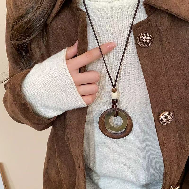 Soumra Earthen Cycle Layered Pendant