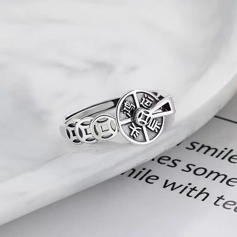 Soumra "Fortune Turn" Adjustable 925 Silver Ring