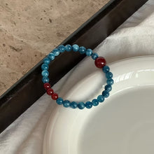 Load image into Gallery viewer, Soumra Azure Vitality Dual-Tone Crystal Bracelet