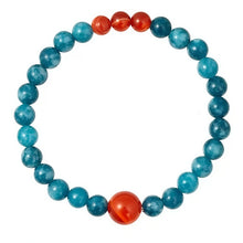 Load image into Gallery viewer, Soumra Azure Vitality Dual-Tone Crystal Bracelet