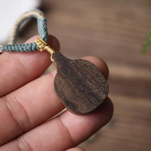 Load image into Gallery viewer, Soumra "Ancient Guardian" Agarwood &amp; Alloy Tibetan Pendant