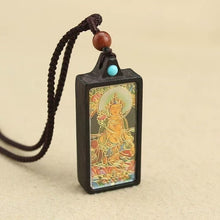 Load image into Gallery viewer, Soumra "Sacred Deity" Ebony Tibetan Thangka Pendant Collection
