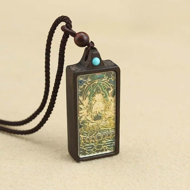 Soumra "Sacred Deity" Ebony Tibetan Thangka Pendant Collection