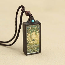 Load image into Gallery viewer, Soumra "Sacred Deity" Ebony Tibetan Thangka Pendant Collection