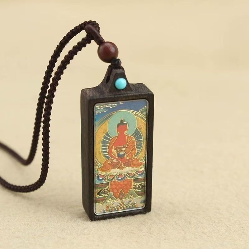 Soumra "Sacred Deity" Ebony Tibetan Thangka Pendant Collection
