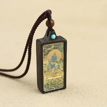 Load image into Gallery viewer, Soumra "Sacred Deity" Ebony Tibetan Thangka Pendant Collection