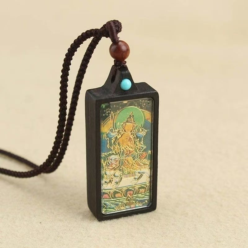 Soumra "Sacred Deity" Ebony Tibetan Thangka Pendant Collection
