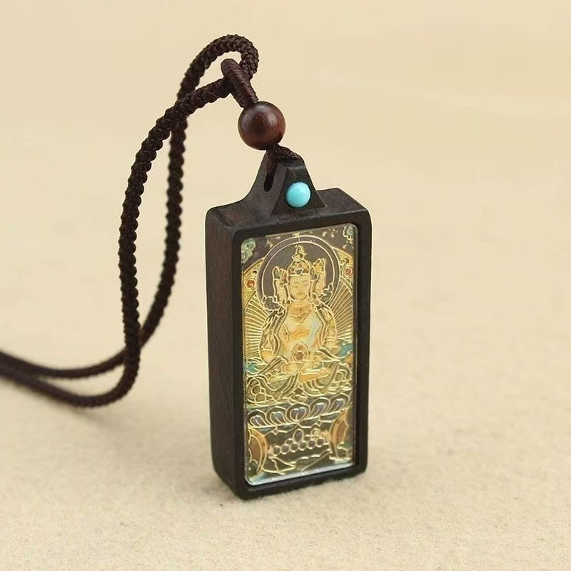 Soumra "Sacred Deity" Ebony Tibetan Thangka Pendant Collection