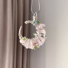 Load image into Gallery viewer, Soumra "Lunar Prism" Crystal &amp; Titanium Steel Necklace Collection