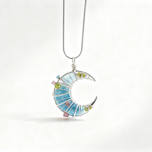 Load image into Gallery viewer, Soumra "Lunar Prism" Crystal &amp; Titanium Steel Necklace Collection