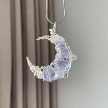 Load image into Gallery viewer, Soumra "Lunar Prism" Crystal &amp; Titanium Steel Necklace Collection