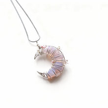 Load image into Gallery viewer, Soumra "Lunar Prism" Crystal &amp; Titanium Steel Necklace Collection