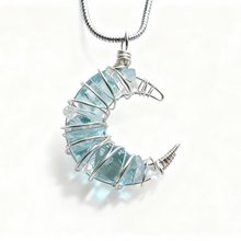 Load image into Gallery viewer, Soumra "Lunar Prism" Crystal &amp; Titanium Steel Necklace Collection